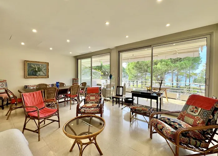 Apt In Pointe Croisette Beach & Large Terrace קאן